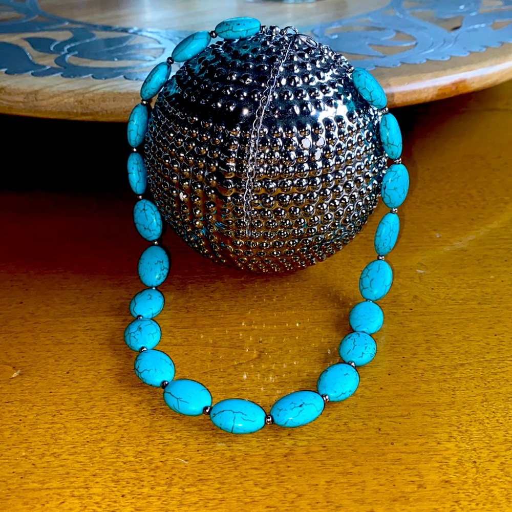 Turquoise necklace - Adjustable Length